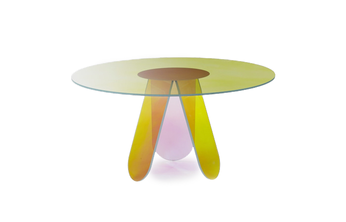 Shimmer round dining table