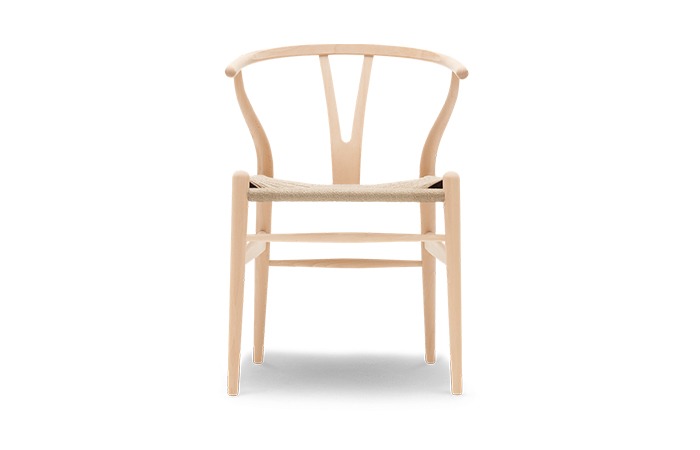 CH24 Wishbone Chair beech soap natural cord