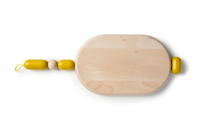 Oval cutting board(ver.1) -Yellow